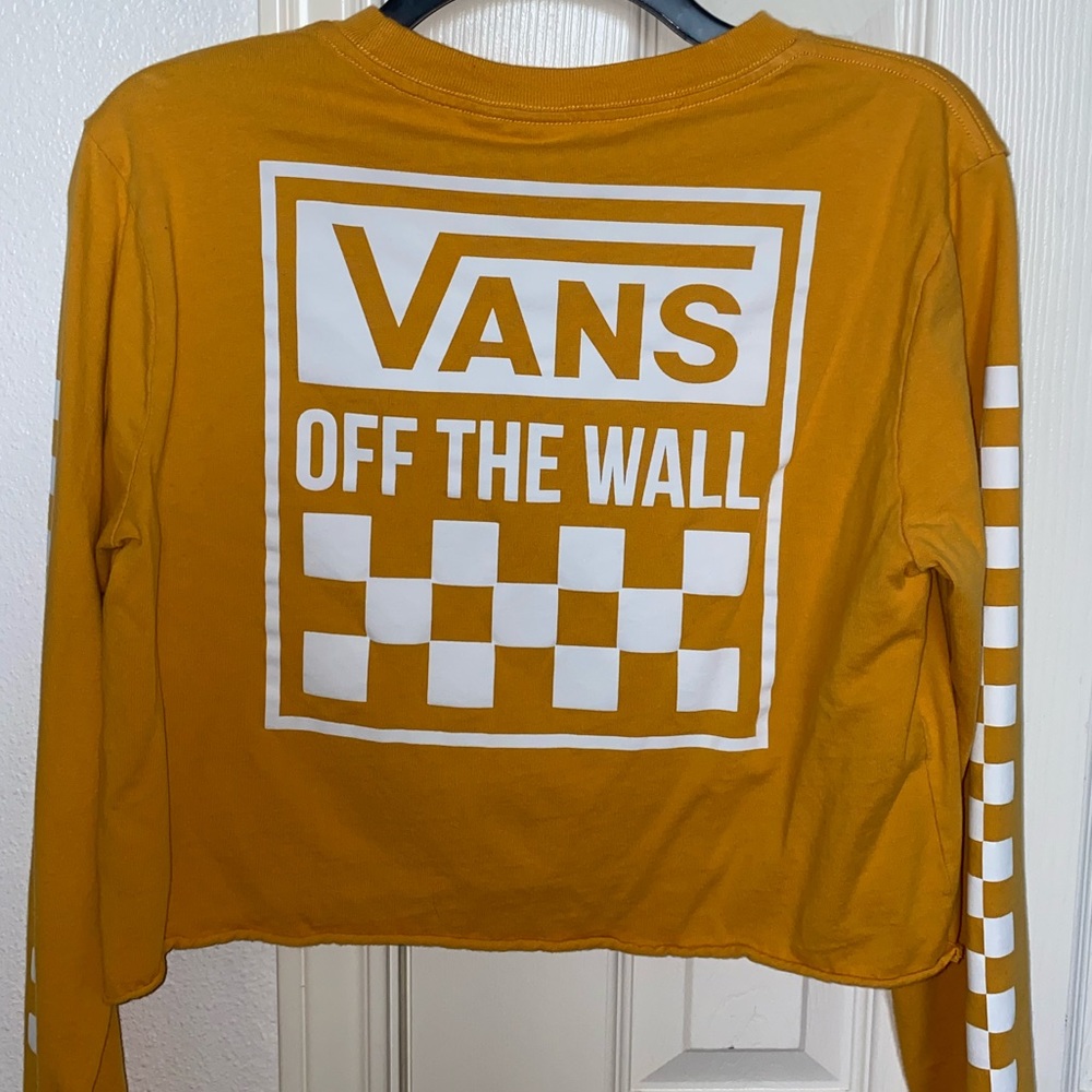 Vans long sleeved cropped shirt
